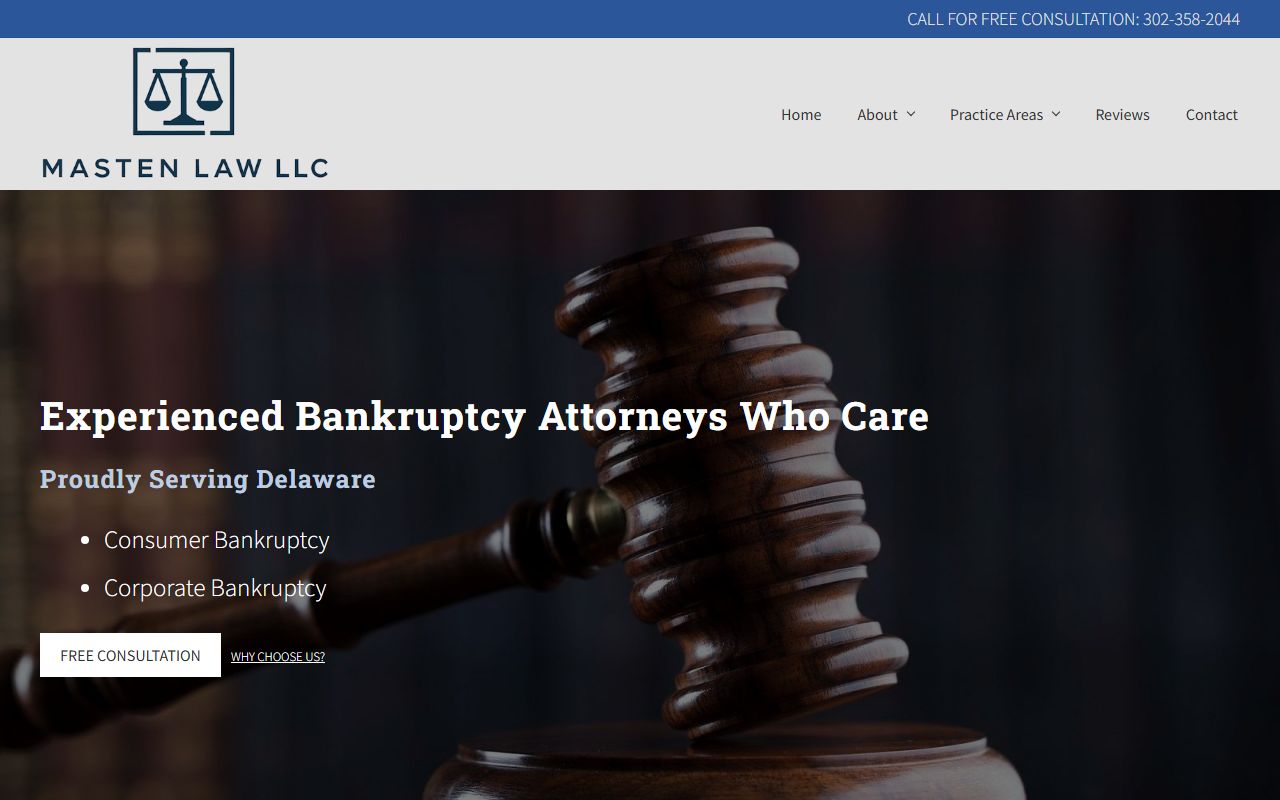 Robert Masten Law page for Newark bankruptcy records help